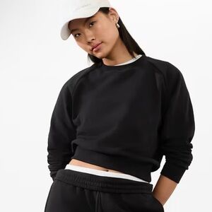 Athleta Fleece relaxed crew sweatshirt